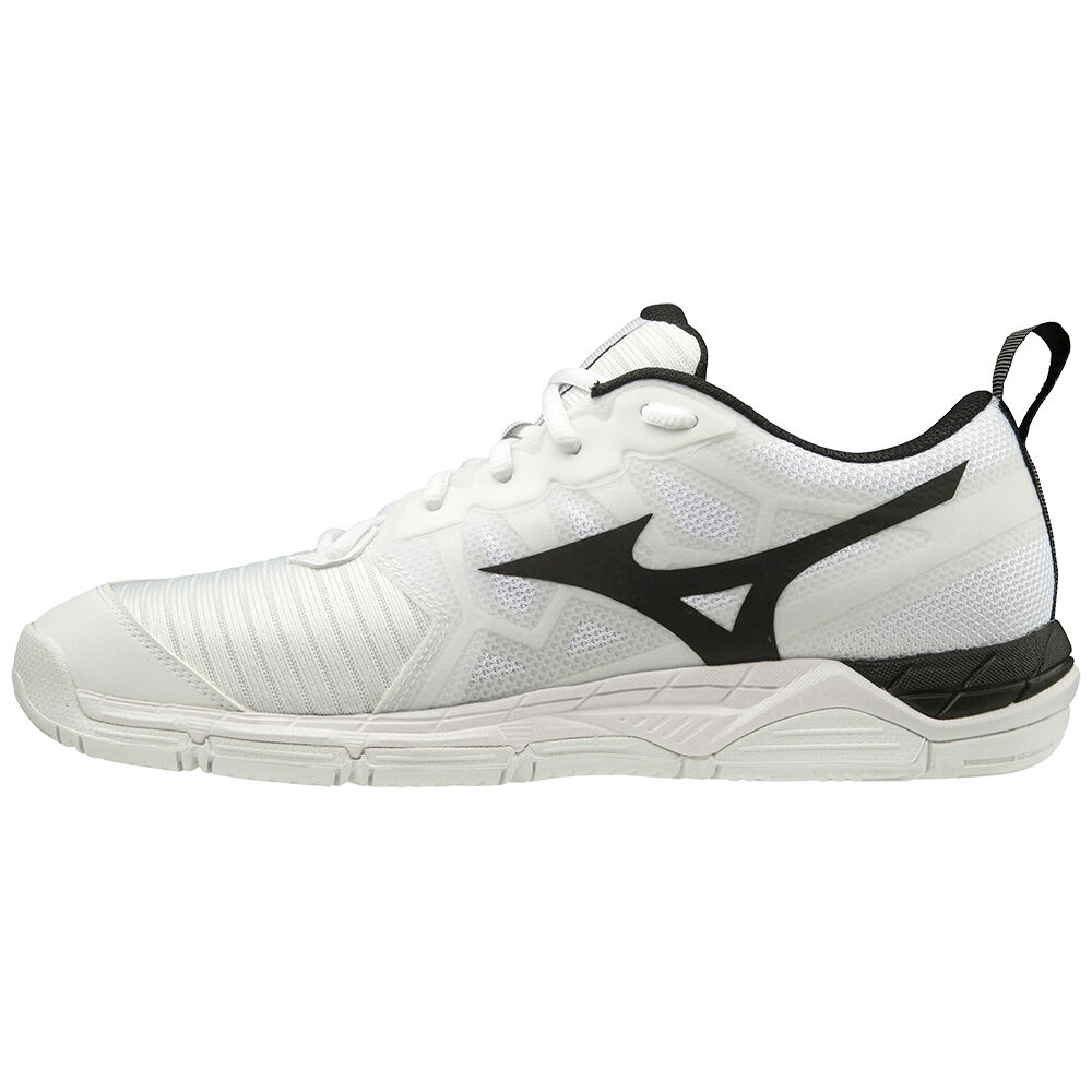 Panske Volejbalove Tenisky Mizuno Wave Supersonic 2 Biele/Čierne Vypredaj KAQS10736